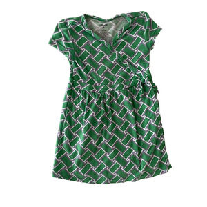 Diane Von Furstenburg x Target Wrap Dress Vintage Weave Green Size 4T DVF